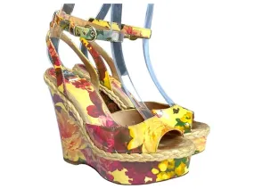 Dolce & Gabbana Sandalias Roja Naranja Amarillo 