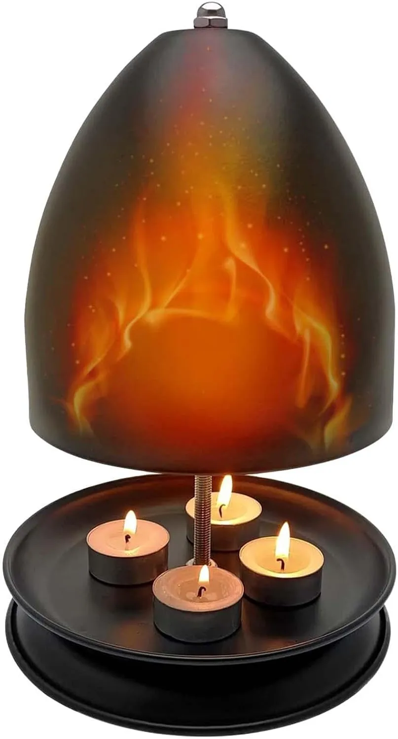 zjhukfmc Calentador de velas de té, calentador de velas de té de doble pared, horno de vela de gran espacio y soporte de calefac